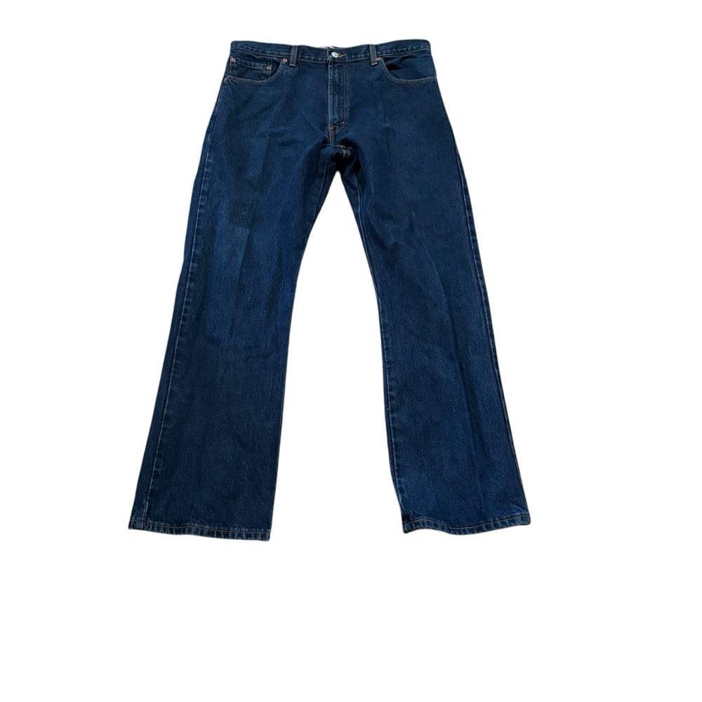 Men’s Levi’s 517 Dark Wash Cotton Denim Bootcut Jeans Red Tab Size 36 32” inseam
